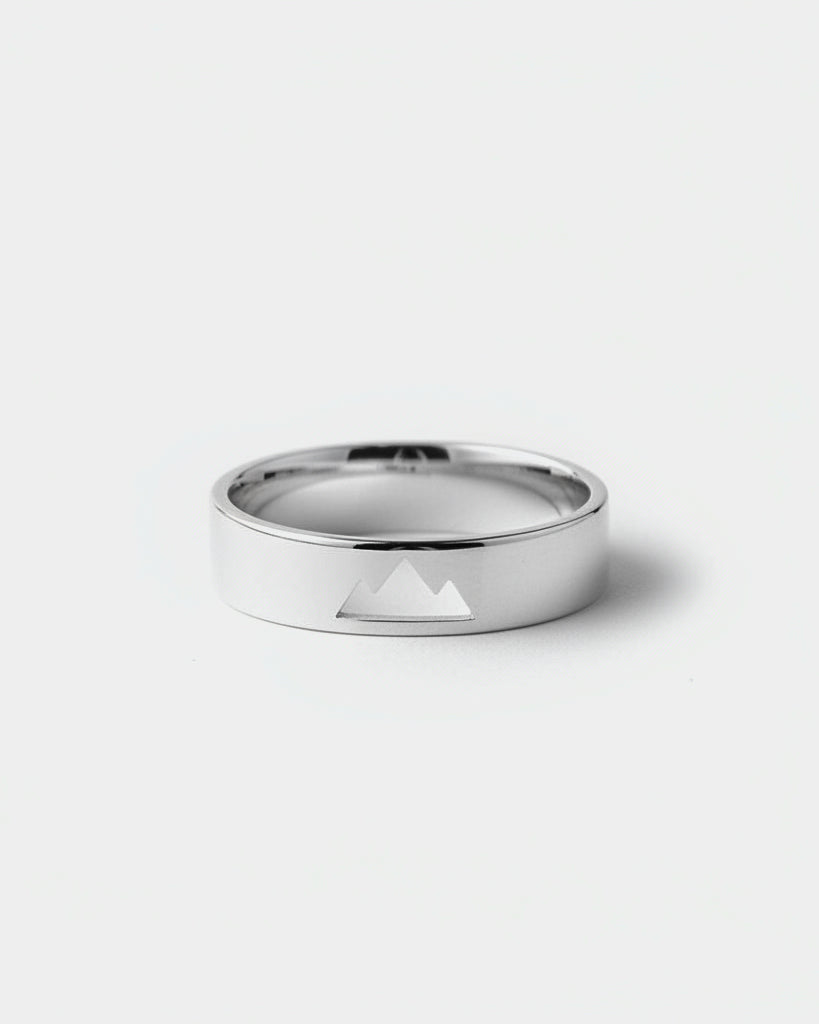 Anel Contorno Montanha Minimalista