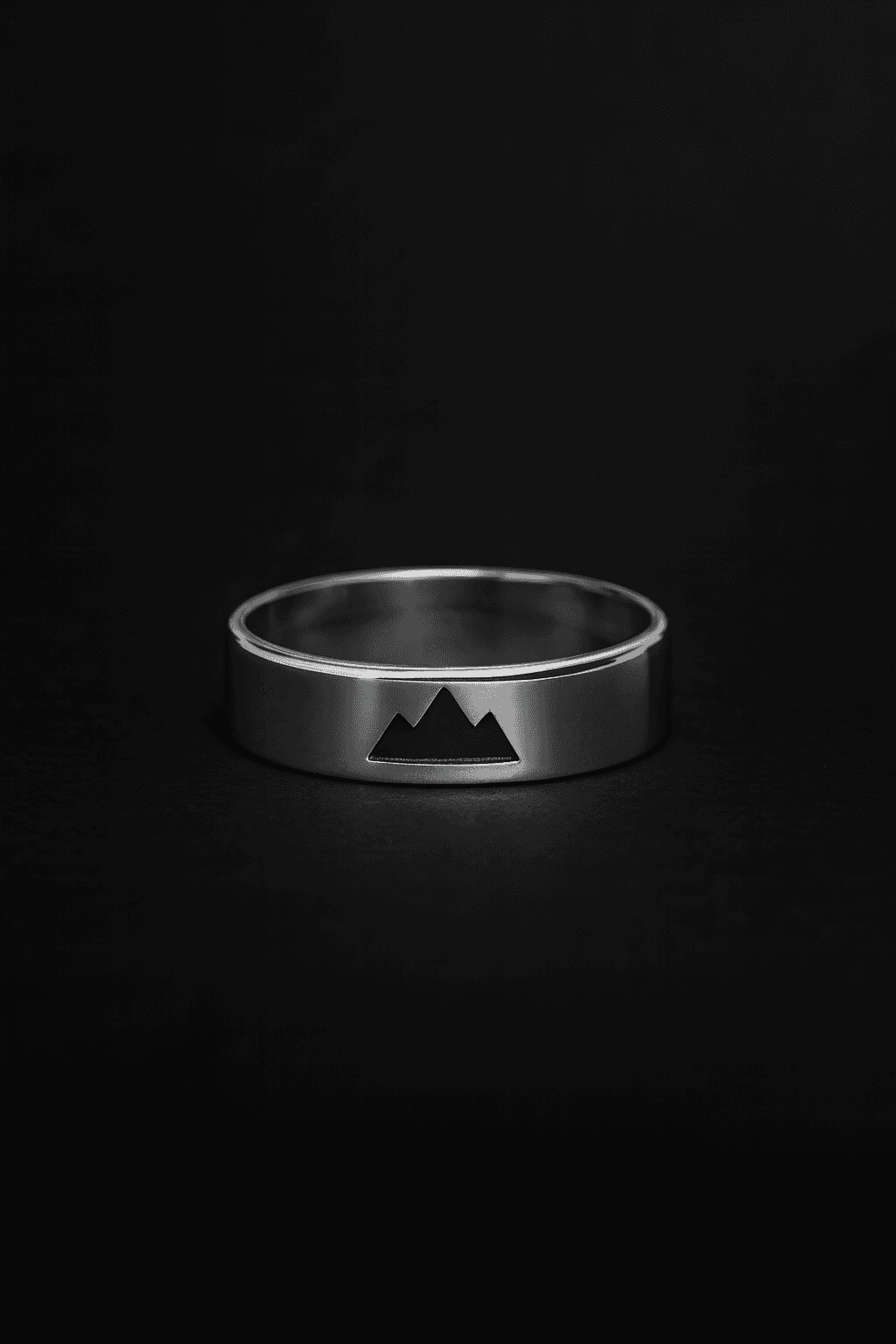 Anel Contorno Montanha Minimalista